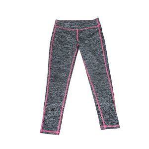 Xersion quick-dri gray and pink yoga leggings Girls size medium 10–12 1388